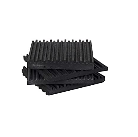 Easyflex Anti Vibration Ribbed Mounting Rubber Pads, Pack of 4