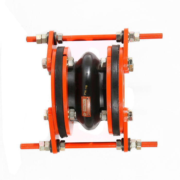 Easyflex Rubber Expansion Joints with Integral Rubber Flanges and Control Unit, 230 PSI, Drilling: Table E, 150 mm (PN 16)