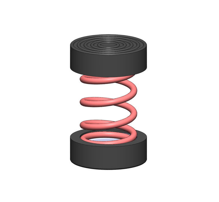 Easyflex Anti-Vibration Floor Spring Isolators, 1" Deflection (Pack of 4)